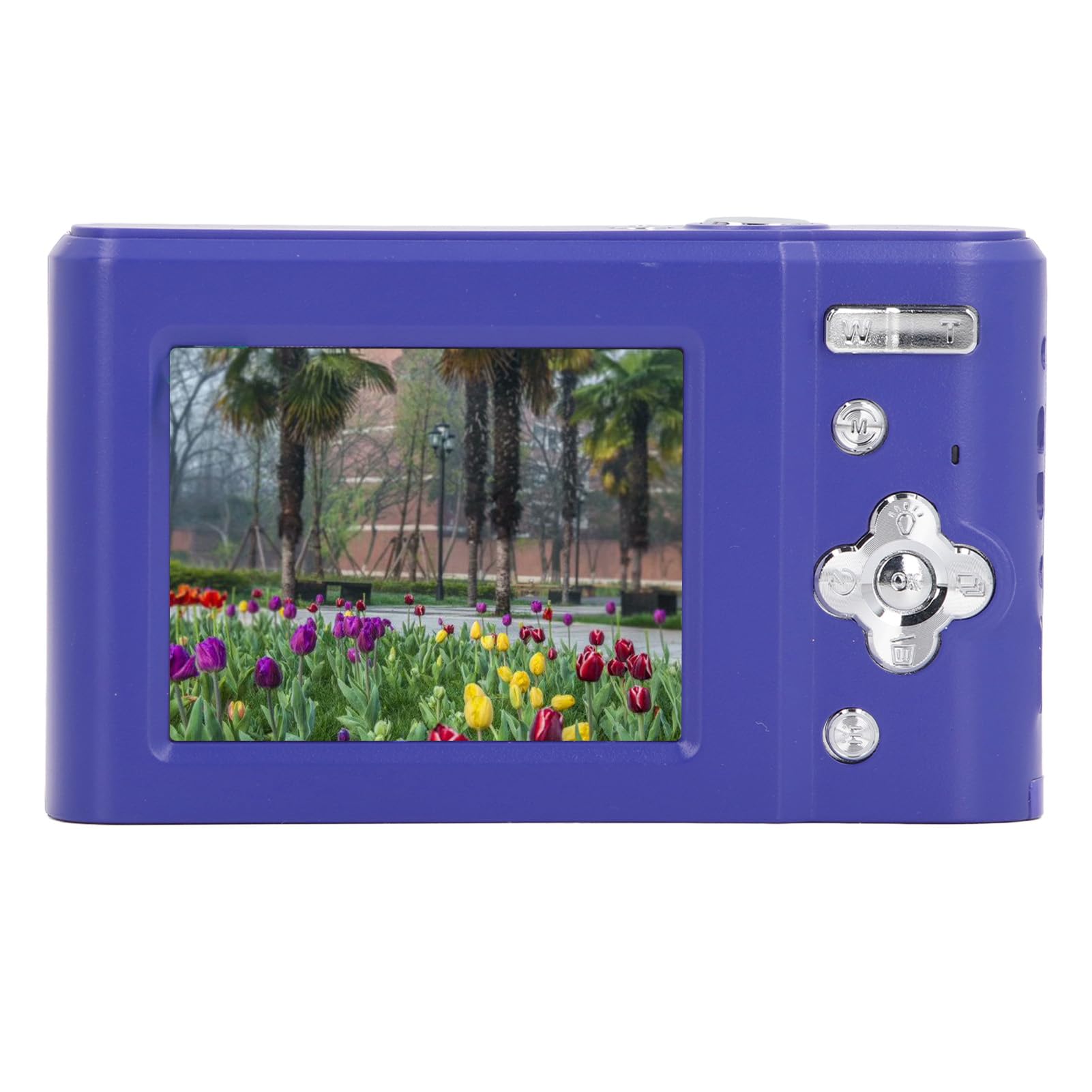 HD 1080P Vlogging Camera with Auto Rechargeable Battery, 44MP Digital Camera for Kids & Beginners, 2.4inch IPS Screen with Flash (Blue) - Perfect for YouTube Videos, Travel Vlogging & Family Moments