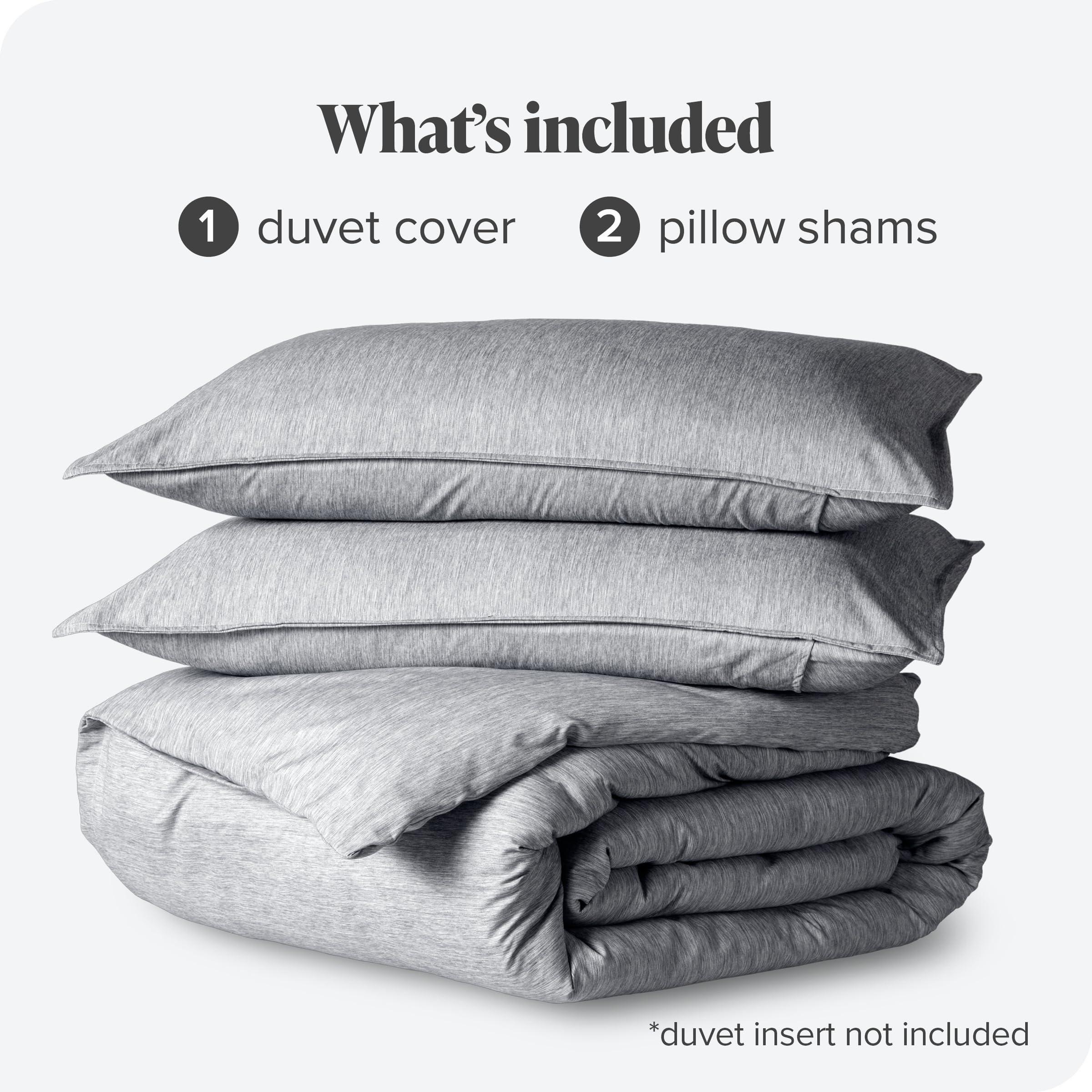 Premium 1800 Thread Count Super Soft Duvet Cover Set - King/California King Size - Lightweight & Breathable Heathered Charcoal Textured Bedding for All Seasons | Perfect for Master Bedroom, Guest Room & Luxury Hotels