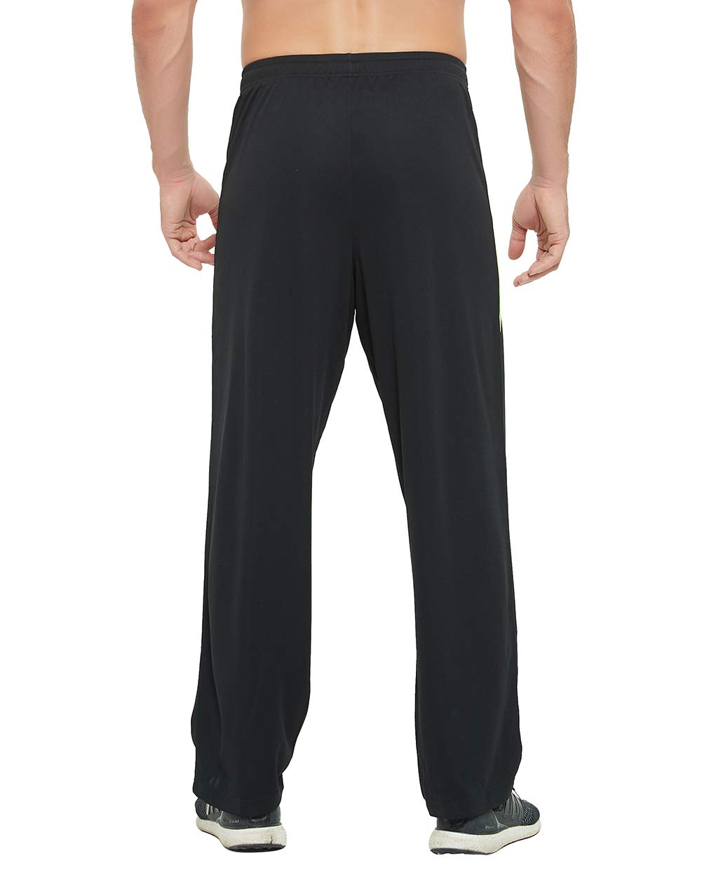 Men's Athletic Sweatpants with Pockets - Open Bottom Joggers for Workout, Running & Exercise | Comfortable Gym Pants for Training, Casual Wear & Lounge