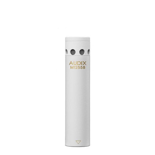 Audix M1255BW Mini Condenser Microphone - High Output for Distance Recording, Podcasting & Studio Vocals - Professional White Mic for Live Performances & Broadcast