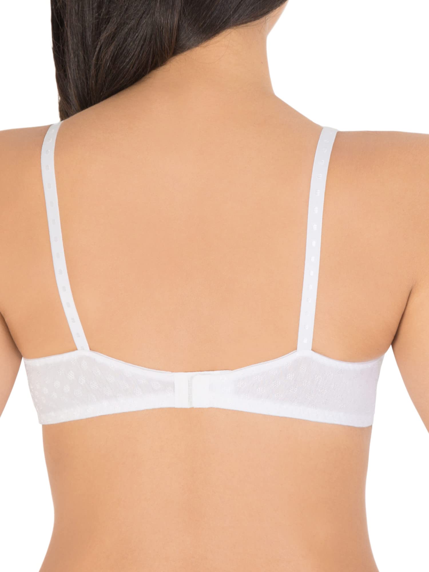 Fruit of the Loom Women's Lightly Lined Wire-Free Bra - Comfortable Wireless Support for Everyday Wear, Yoga & Lounge