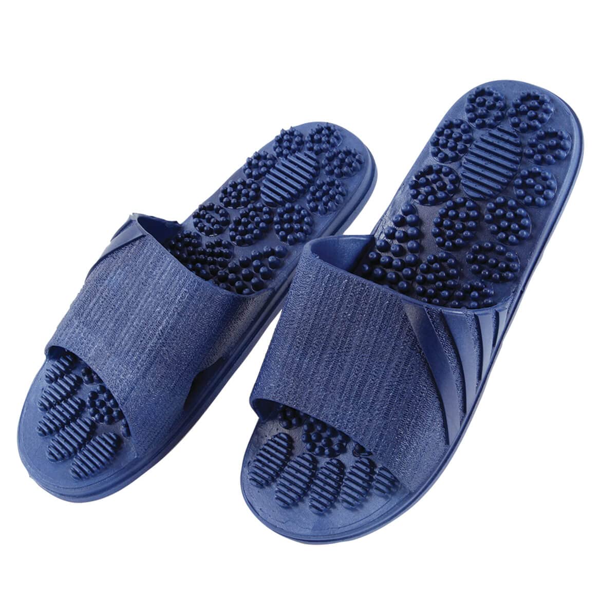 Fox Valley Traders Reflexology Slides for Men - Comfortable Massage Sandals with Arch Support - Perfect for Relaxation, Post-Workout Recovery & Home Use