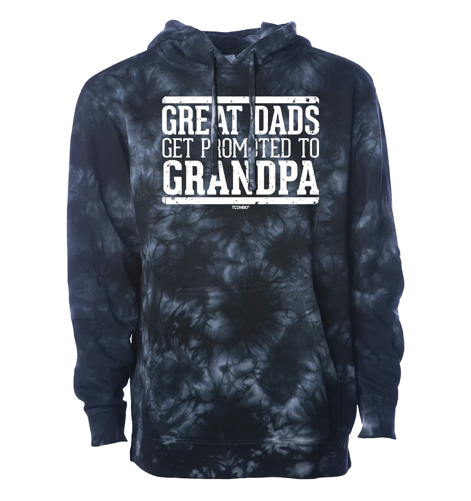 Tcombo Great Dads Get Promoted To Grandpa Unisex Hoodie Sweatshirt - Comfortable Cotton Pullover for Fathers Day Gifts & Family Reunions