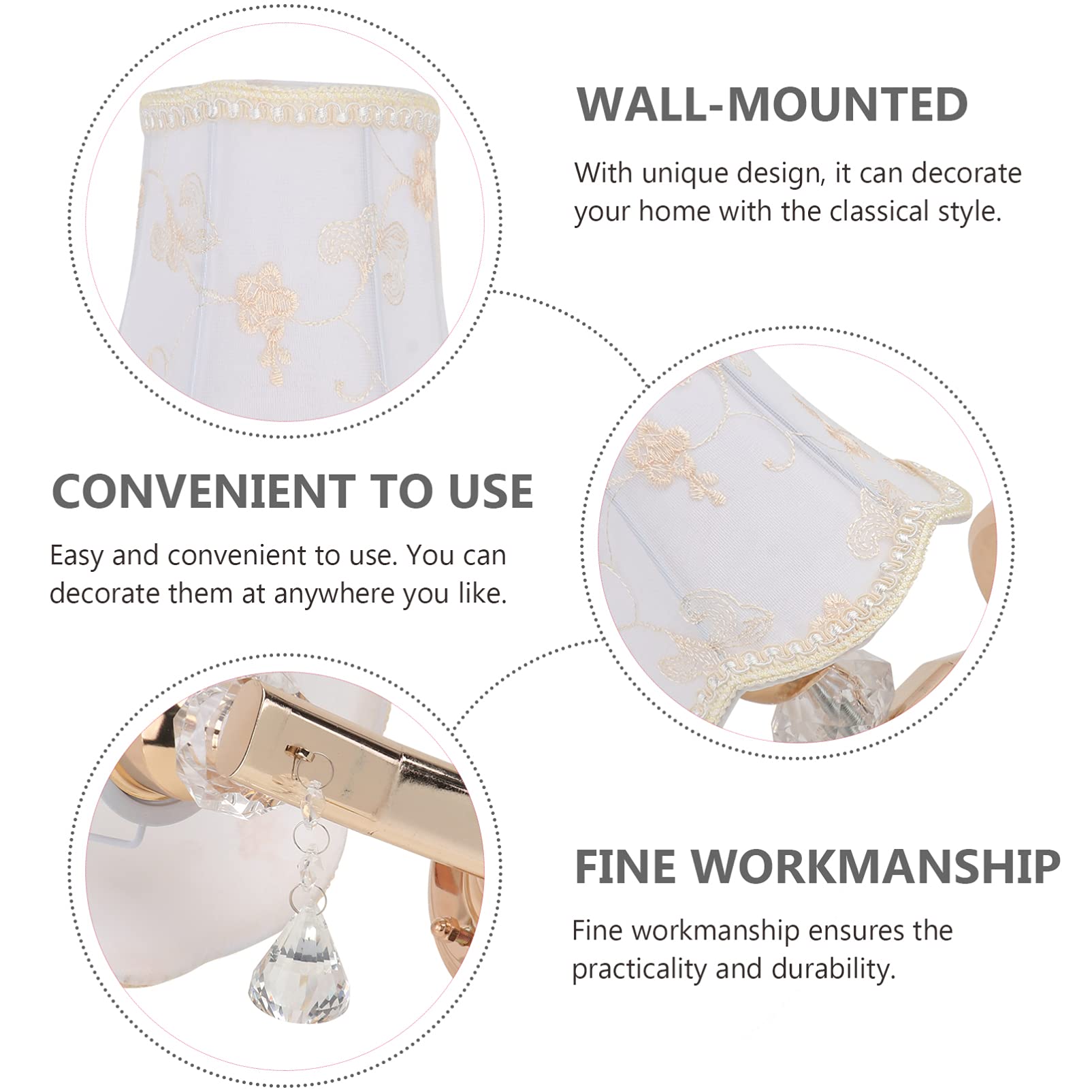 1pc European Style Wall Lamp - Elegant Corridor & Bedroom Wall-Mounted Light, Creative Decorative Lighting for Porch, Hallway & Bedside (Indoor Use)