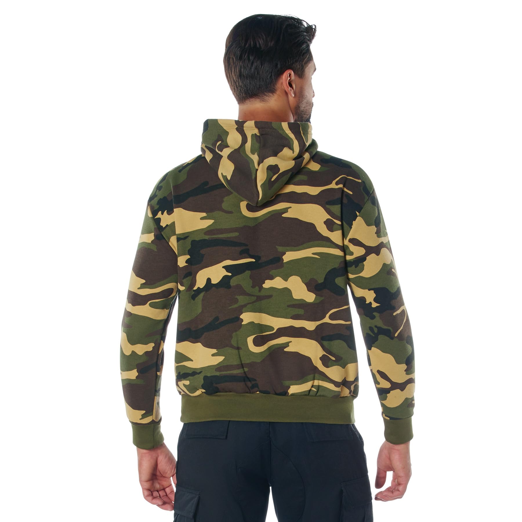 Rothco Pullover Hooded Sweatshirt - 男士保暖连帽卫衣，适合户外运动、露营、休闲日常穿着