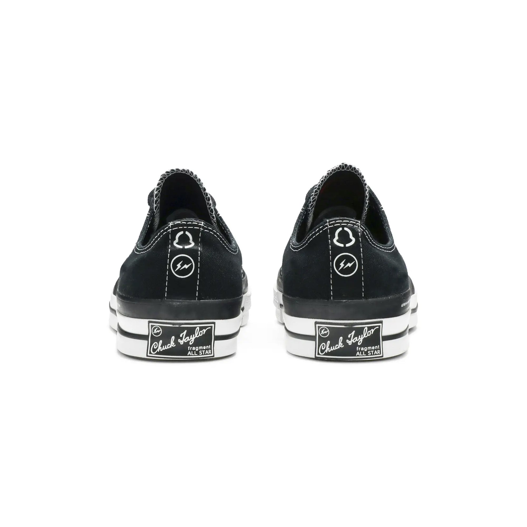 Converse Chuck Taylor All Star 70s Ox Low Sneakers - Moncler x Fragment Collaboration - Black Retro Basketball Shoes for Men & Women | Streetwear, Casual Wear, Fashion Statement