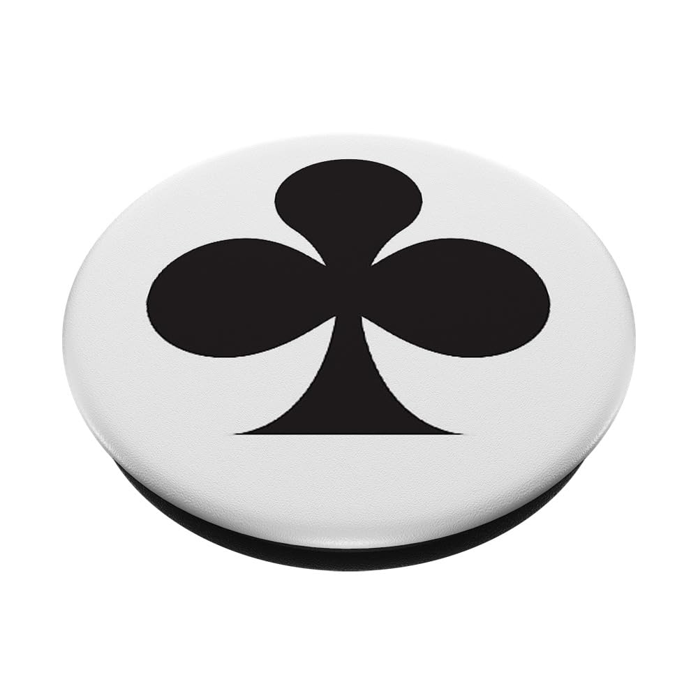 Clubs Playing Cards Pop Socket - Phone Grip & Stand with Secure Hold - Perfect for Gaming Nights & Mobile Entertainment