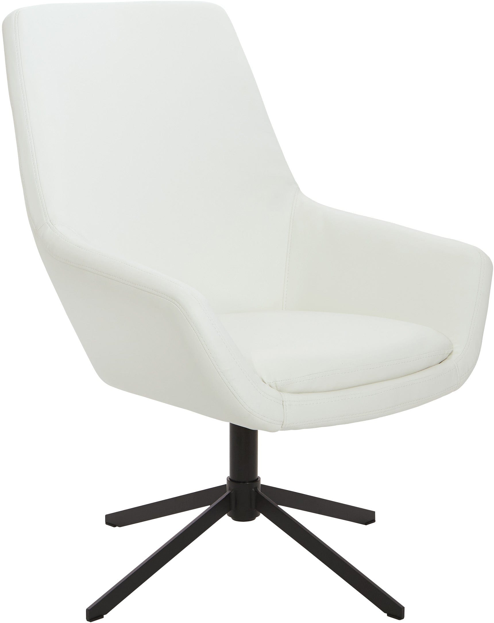 Office Star Modern Scoop Office Chair with Adjustable Height & Swivel Base [FL80228] - Ergonomic Desk Chair for Home Office & Workspace