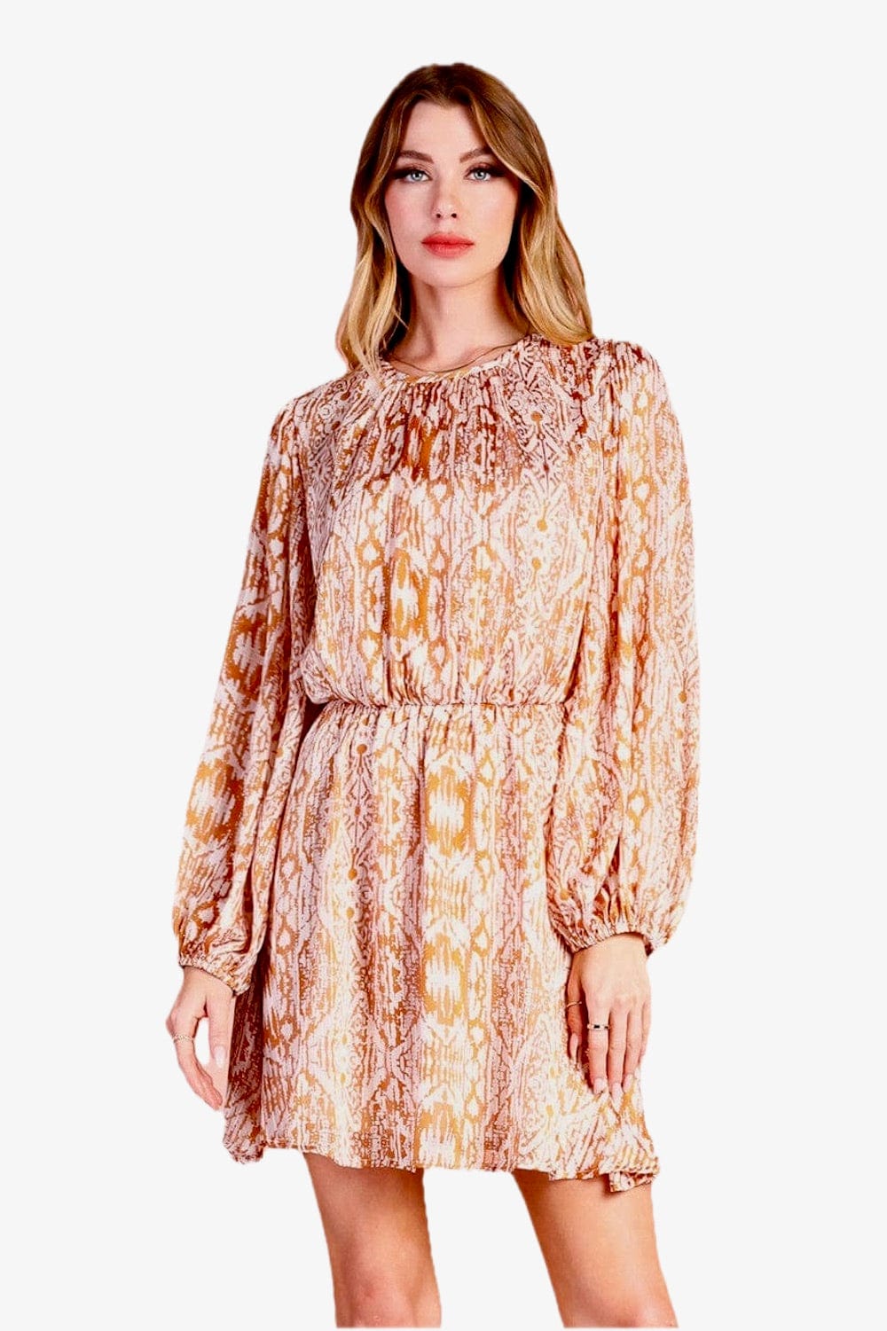 Bohemian Lurex Chiffon Mini Dress for Women - Elegant Party & Evening Wear - Perfect for Weddings, Cocktail Parties & Date Nights
