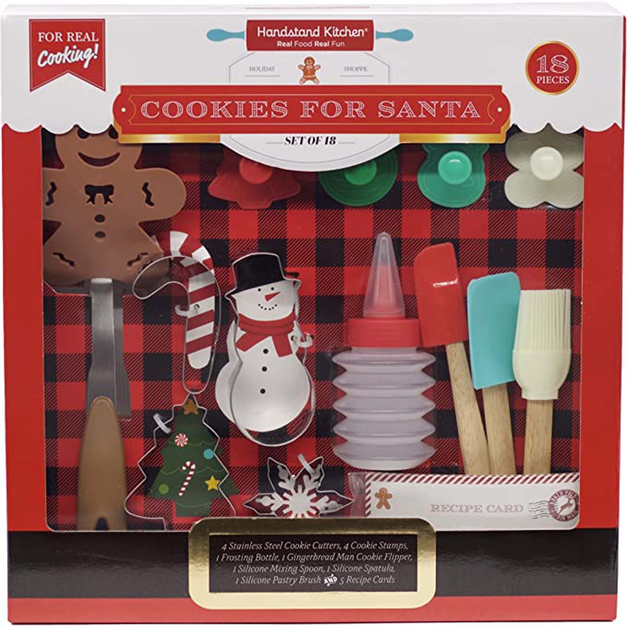 Premium Baking Set for Christmas Cookies - 1 Count | Perfect for Holiday Baking, Santa Treats & Festive Family Fun