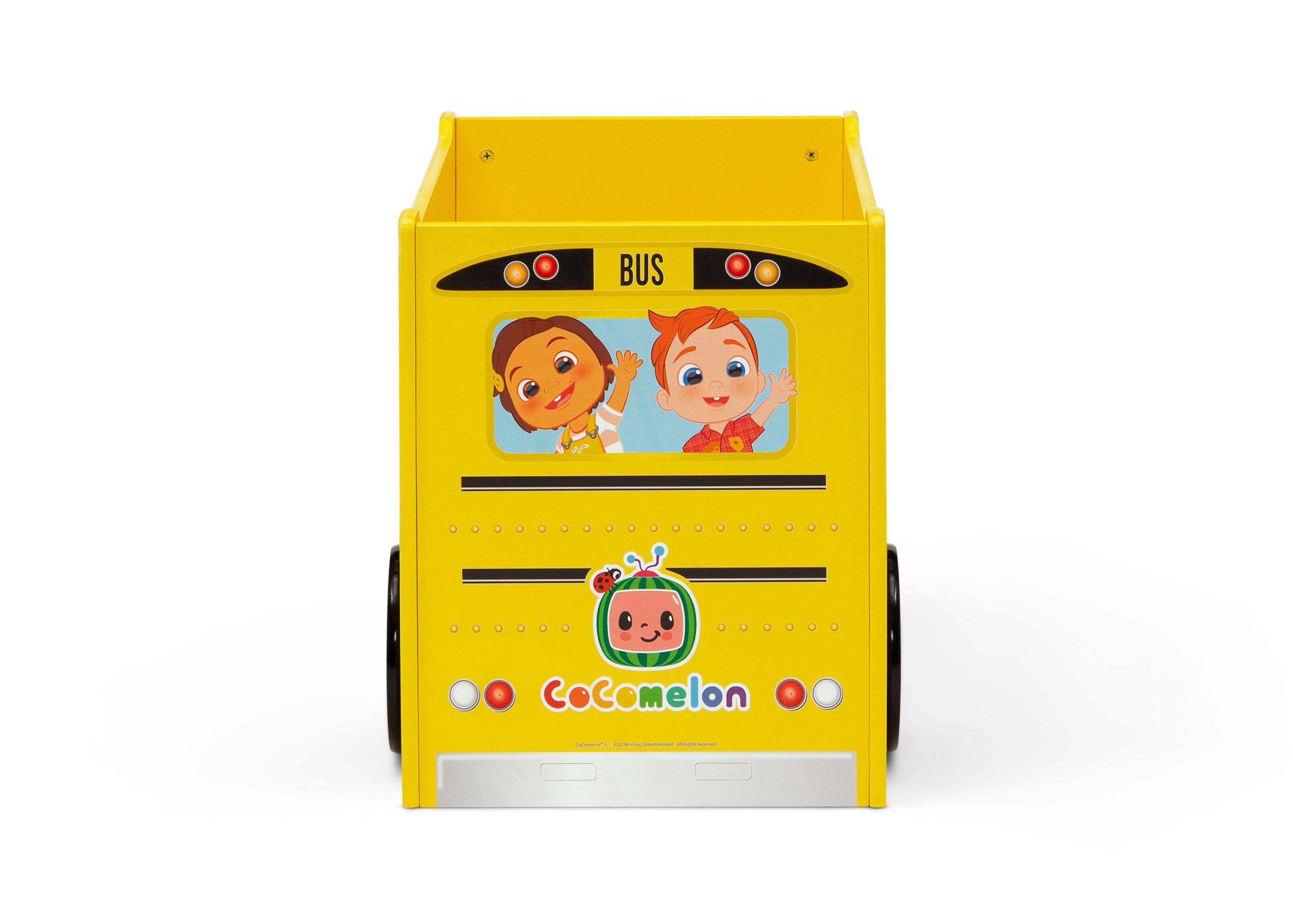 CoComelon School Bus Toy Box - Interactive Learning Toy for Kids with Storage | Perfect for Playtime, Travel & Classroom Activities