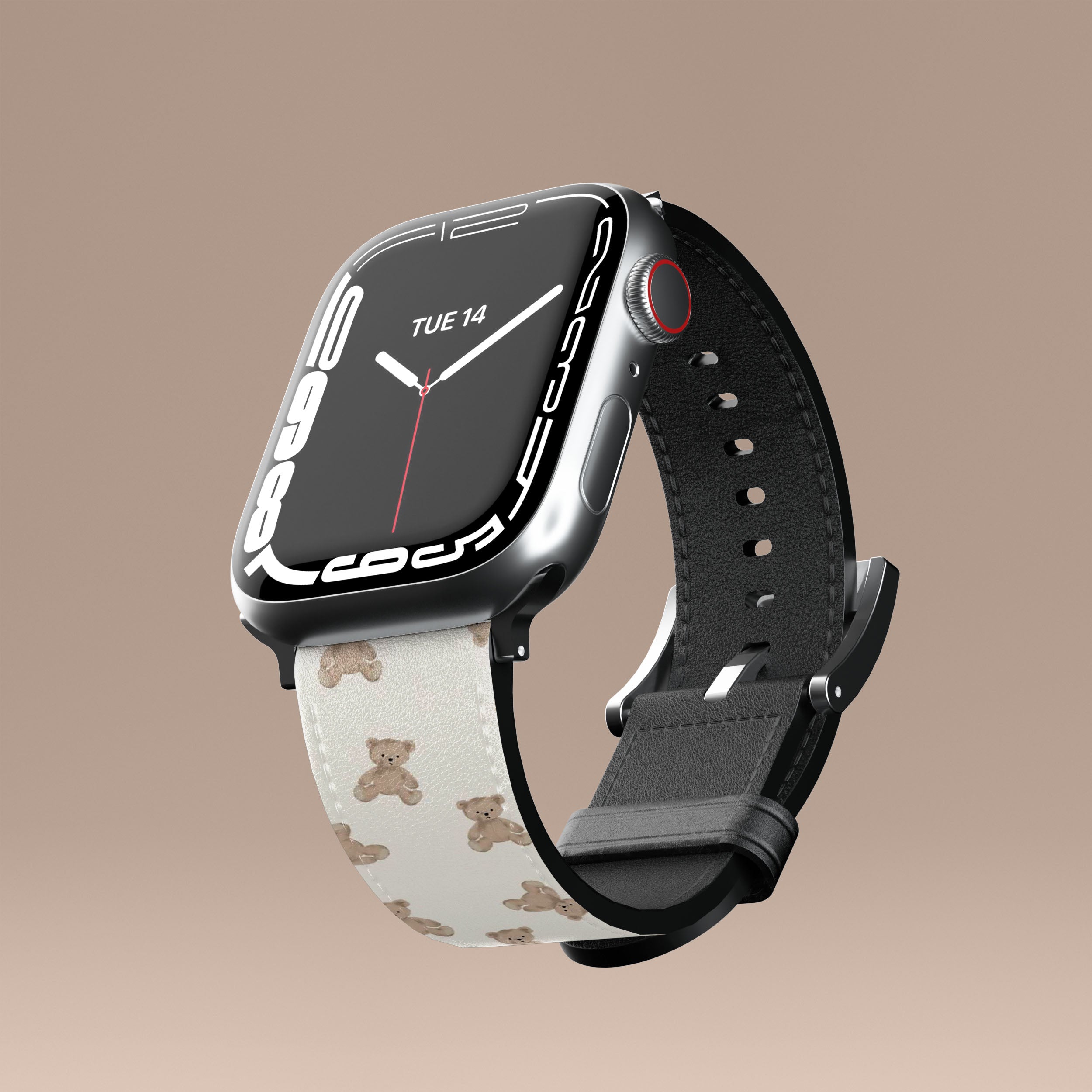 Premium Soft Silicone Bear Hugs Apple Watch Band - Comfortable & Stylish for Workouts, Running & Everyday Wear