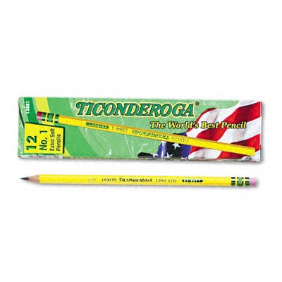 Ticonderoga #1 Best Pencils - Pack of 36 (3 Sets of 12) - Premium Woodcase Graphite Pencils for School, Office & Art Projects - HB Grade for Smooth Writing & Drawing