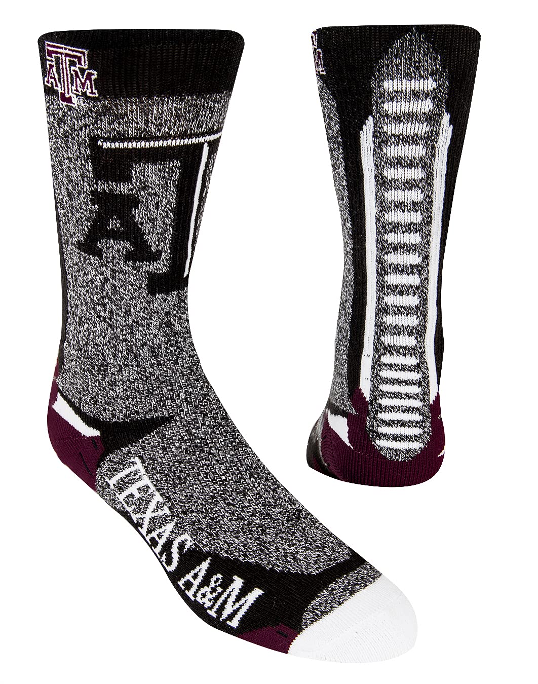 Men's NCAA Downtown Crew Socks - Officially Licensed College Team Socks for Sports, Casual Wear & Gifts - Comfortable Cotton Athletic Socks for Basketball, Football & Everyday Use
