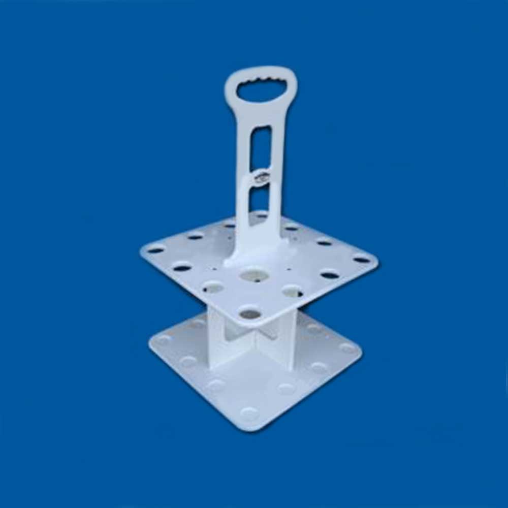 Deep Blue Marine Products V 12 Polymer Fishing Rod Holder - Holds 14 Rods & Reels with 2 Fly Rod Tube Holes - Perfect for Boat, Kayak, and Garage Storage