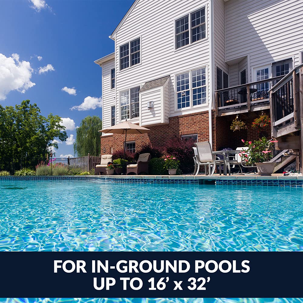 Hayward DV1000 Aqua Ray Automatic Above Ground Pool Cleaner - Suction Vacuum for Pools up to 16x32 ft with 32 ft Hose | Ideal for Inground & Above Ground Pools, Quick Debris Removal, Low Maintenance Cleaning | Perfect for Backyard, Residential & Vacation Home Pools