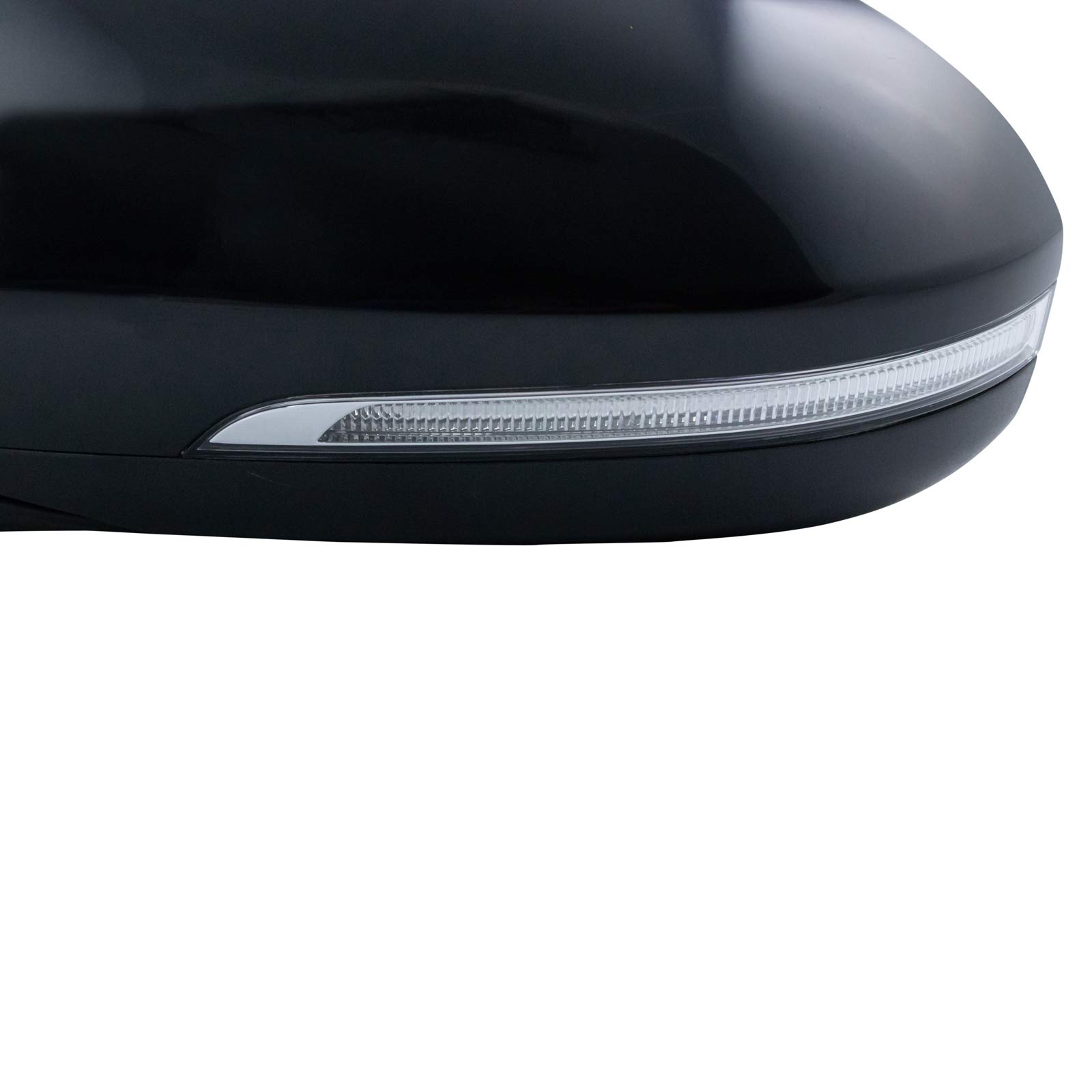 TRQ Left Side Mirror with Housing & Turn Signal - Compatible with 2016-2018 Hyundai Tucson (HY1320247) - Includes Spotter Mirror for Enhanced Safety & Blind Spot Visibility - Perfect for Highway Driving & Parking Assistance