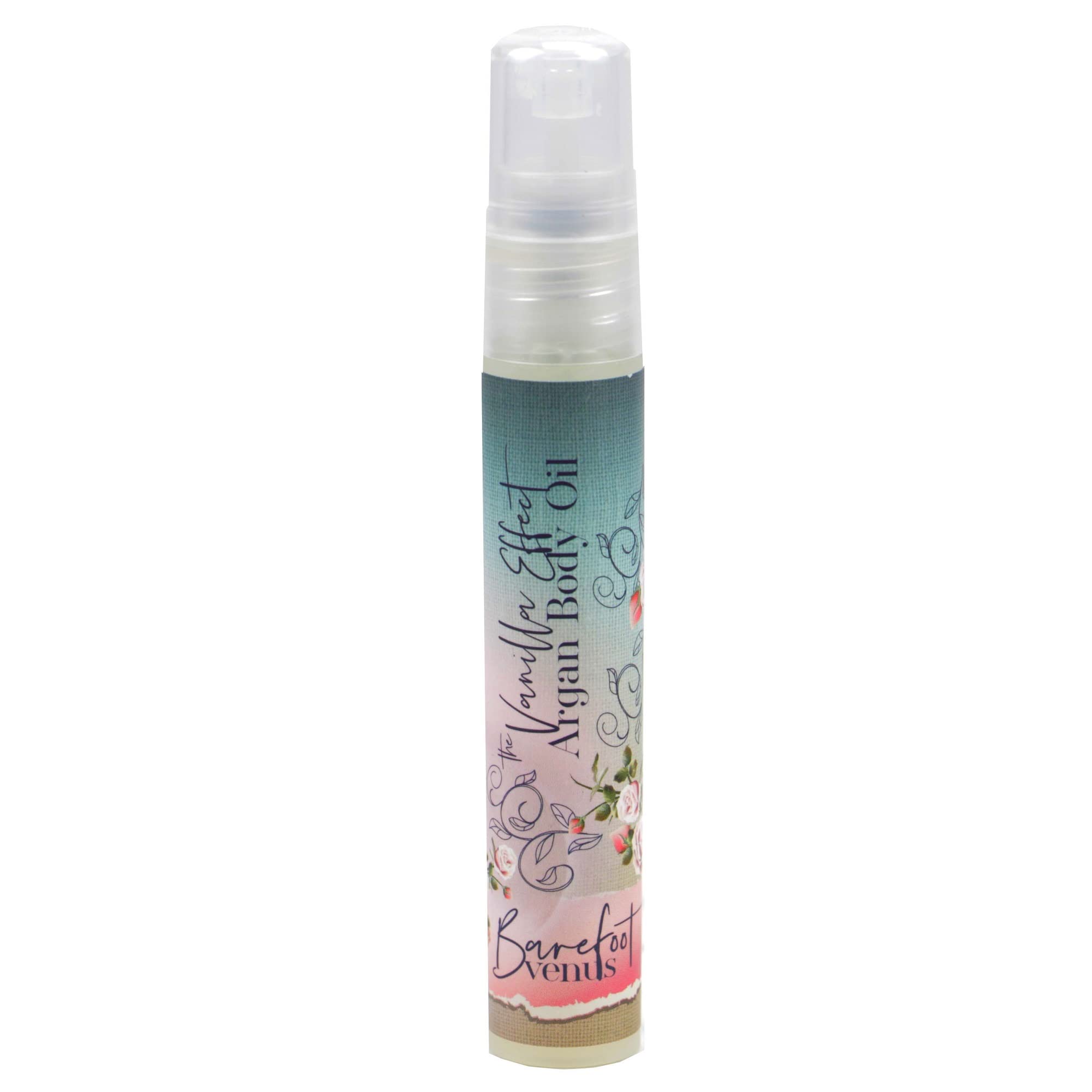 Travel Size Mini Argan Body Oil - 8ml Vanilla Scented Moisturizer for Dry Skin | Perfect for On-the-Go Hydration, Gym Bags & Airplane Travel
