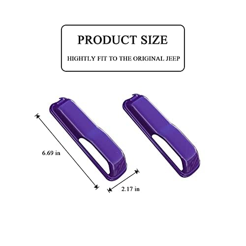 Jeep Wrangler JL & Gladiator JT Engine Hood Hinge Cover Decorative Stickers - Exterior Accessories for 2018-2021 Wrangler JL & 2020-2021 Gladiator JT (Purple) - Off-Road Protection & Custom Style Upgrade