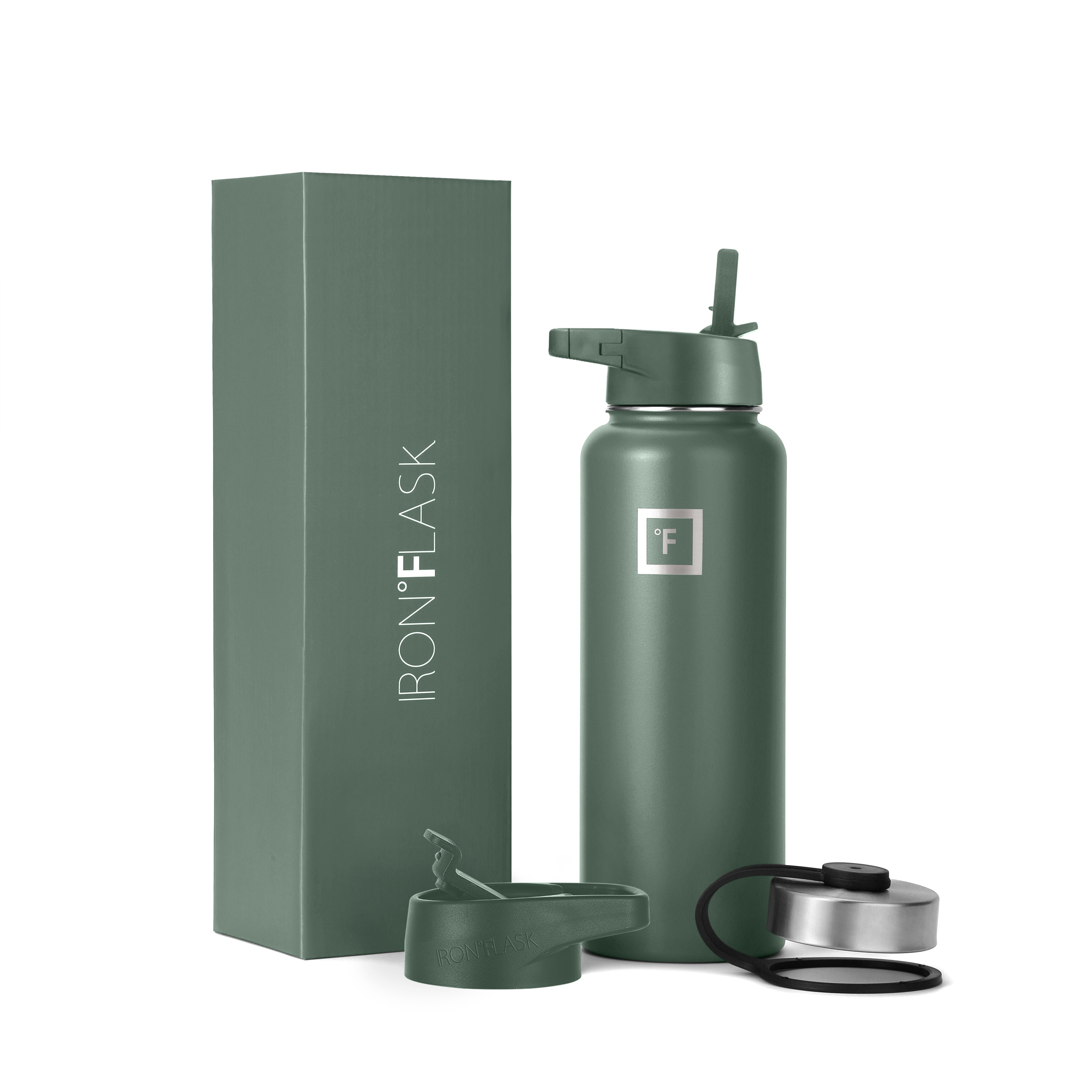 40 Oz Wide Mouth Water Bottle with Straw Lid - Leakproof Stainless Steel Insulated Water Bottle for Gym, Hiking & Outdoor Activities | BPA Free, Keeps Drinks Cold/Hot 24 Hours