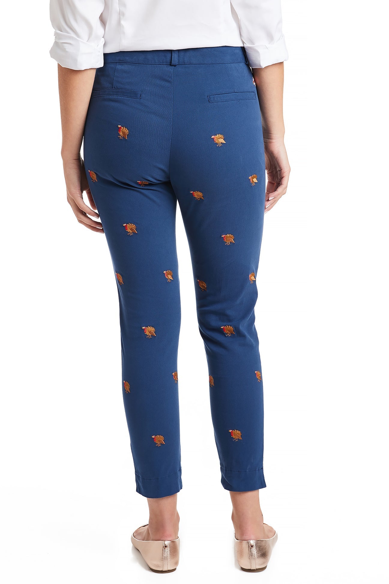 Stretch Twill Ankle Capri Pants in Nantucket Navy - Comfortable & Stylish Women's Casual Pants for Summer, Travel & Everyday Wear