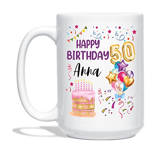 Happy Birthday Balloons Mug