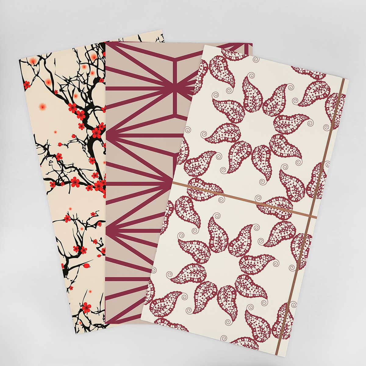 Red and Orange Bathroom Wallpaper Sample - Waterproof Peel and Stick Wallpaper for Bathrooms, Kitchens, and Living Rooms - Easy DIY Home Decor Upgrade