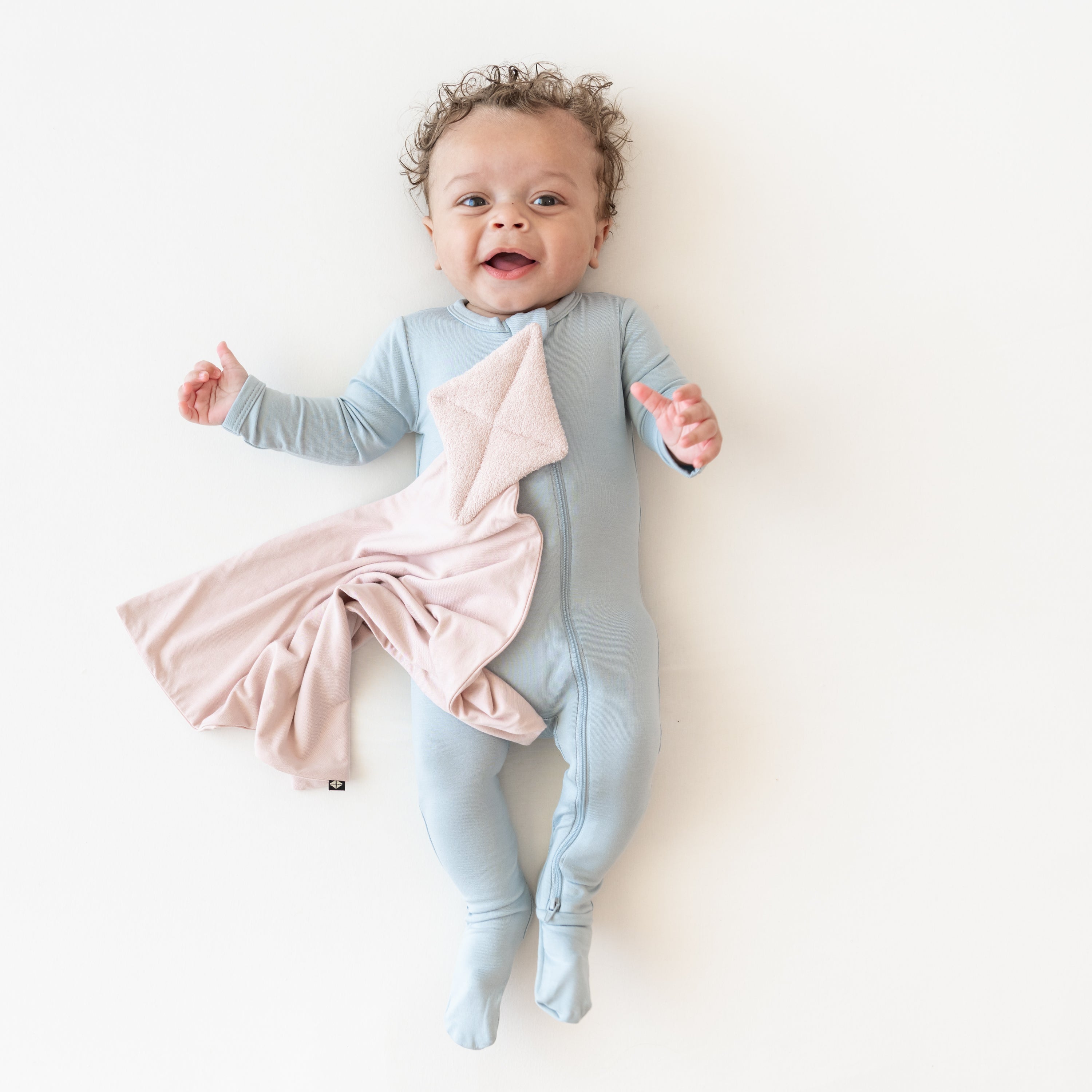 Blush Pink Kite Lovey Baby Blanket - Soft & Cuddly Security Blanket for Newborns & Toddlers - Perfect for Nursery, Stroller, and Travel