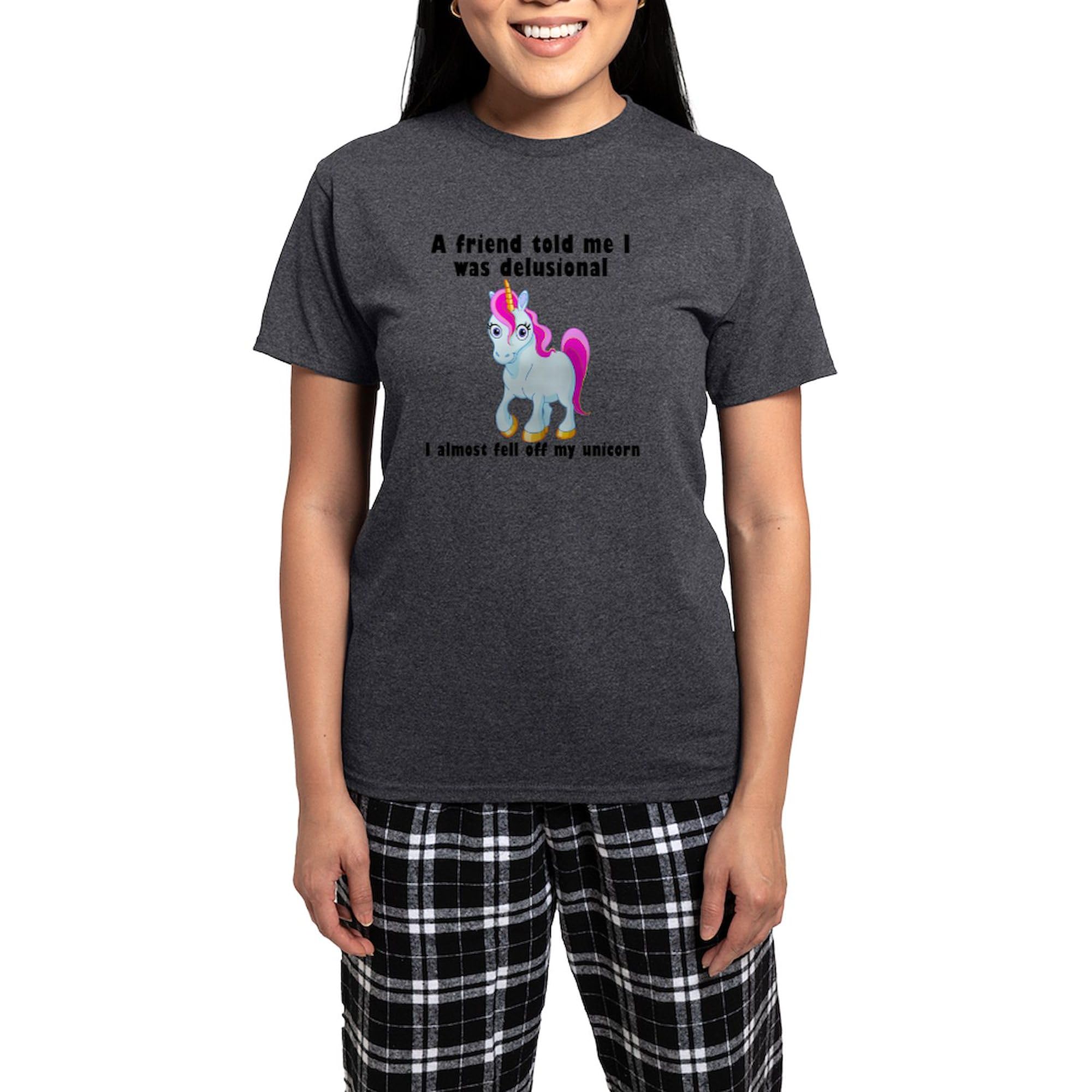 Unicorn Women's Charcoal Pajama Set - Soft & Comfortable Sleepwear for Women | Perfect for Cozy Nights, Sleepovers & Relaxing at Home