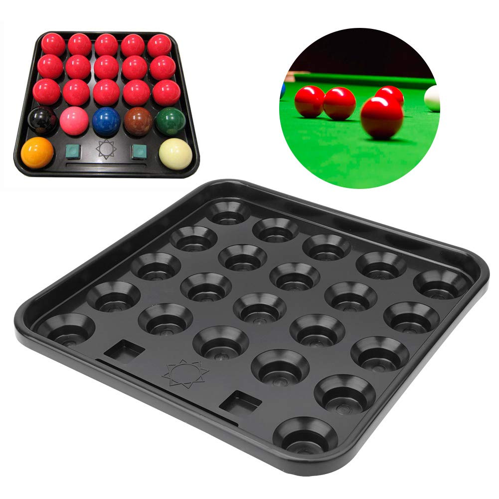 Premium Pool Ball Tray - Standard Billiard Ball Holder for 22 Balls | Snooker & Pool Table Storage Case | Durable Billiards Accessory for Home Game Rooms & Bars