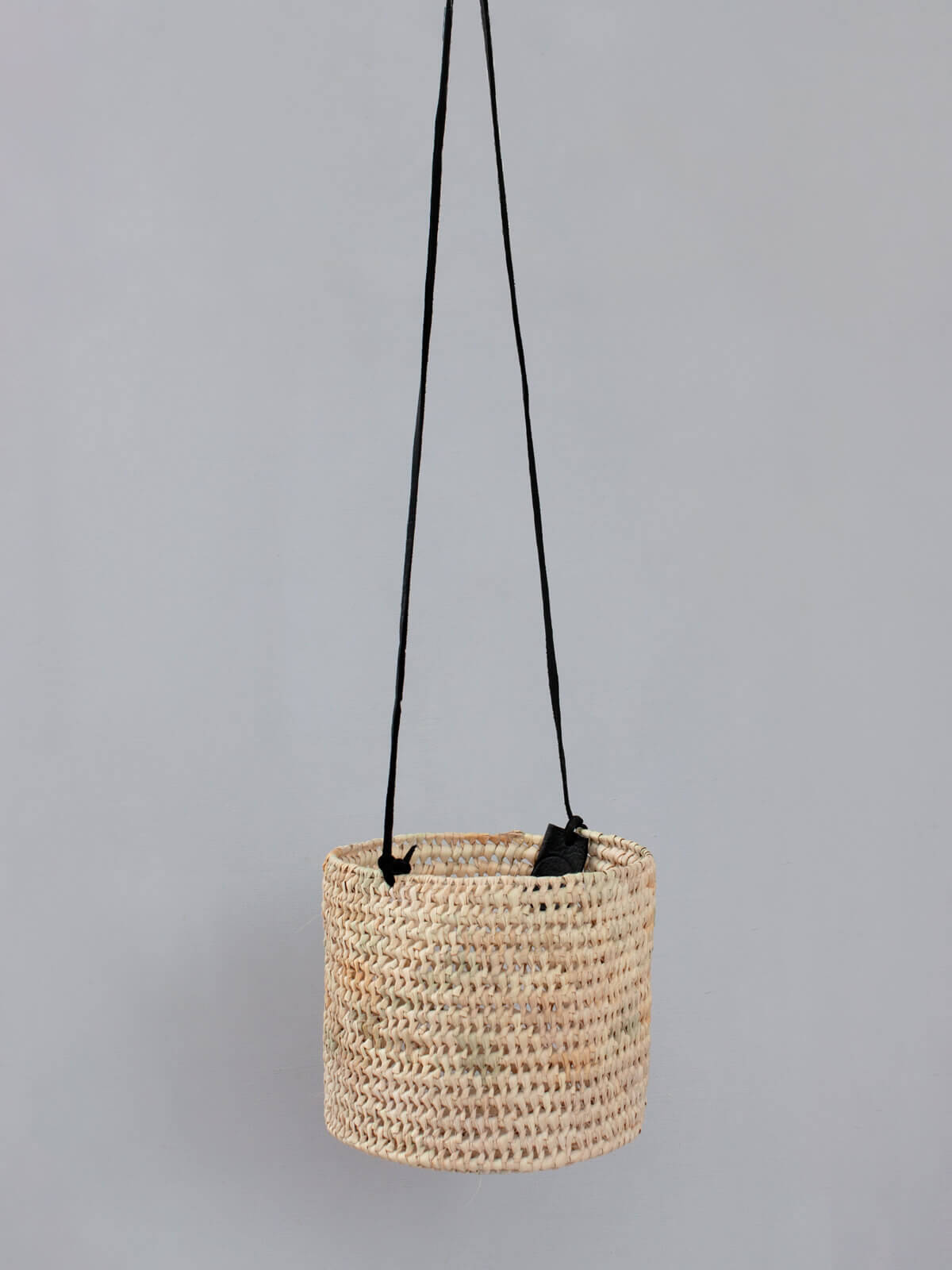 Black Open Weave Hanging Baskets for Indoor Plants - Perfect for Home Decor, Patio, and Garden Use