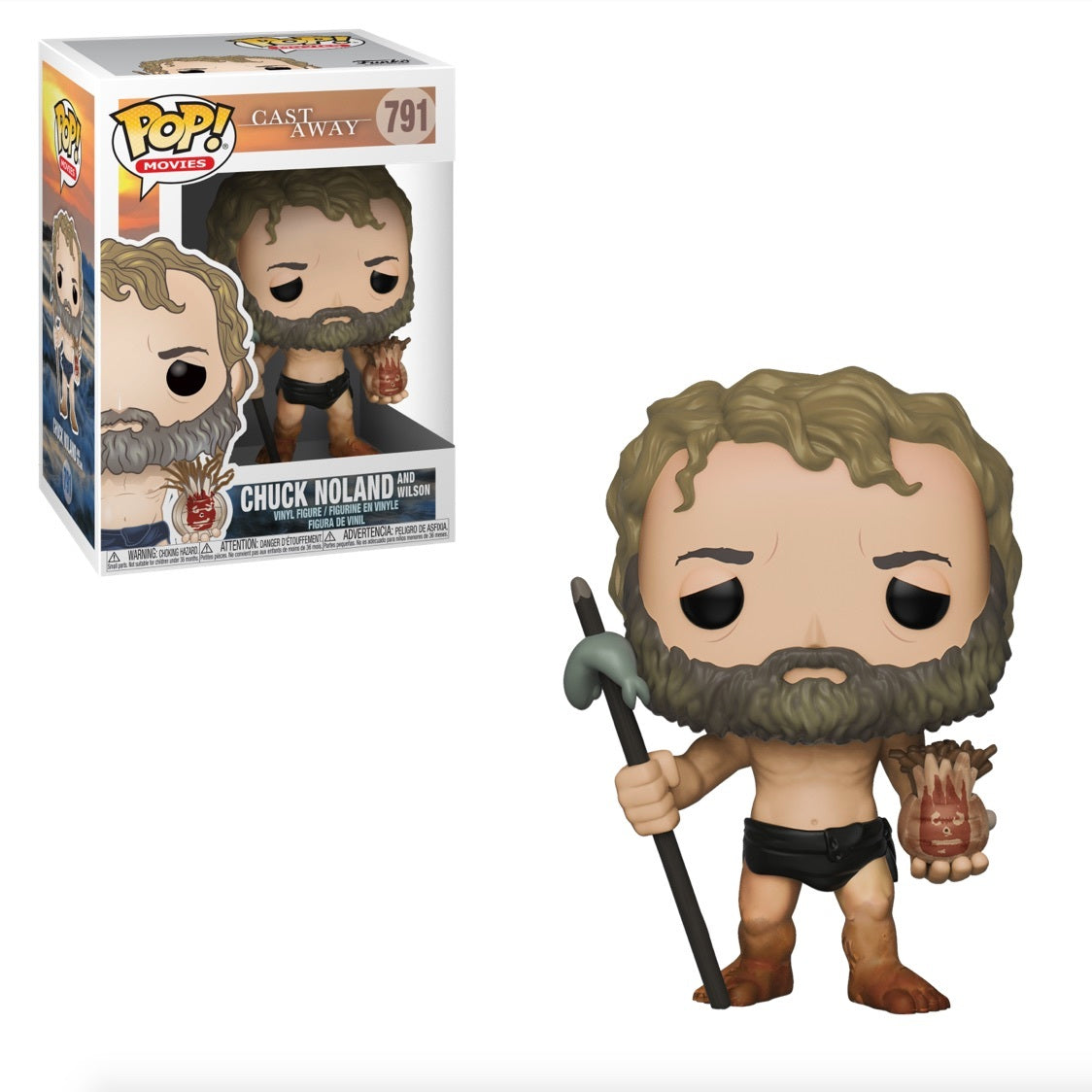 Cast Away Movie Chuck Noland & Wilson Volleyball Replica - Perfect for Movie Fans, Beach Volleyball & Collectors