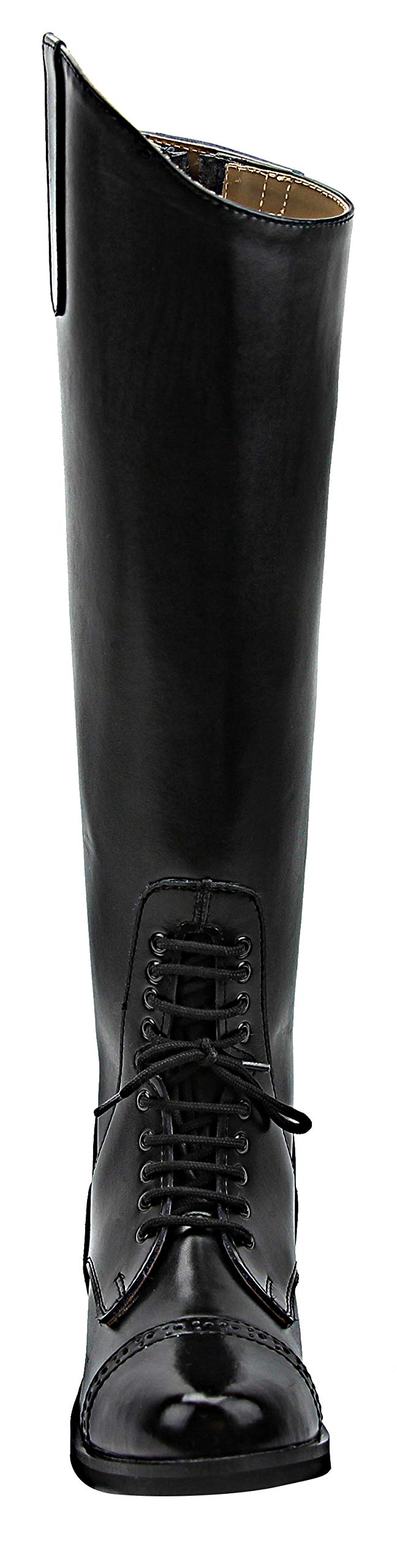 Victory Leather English Field Boots for Women - Equestrian Horseback Riding Boots in Black - Perfect for Riding Lessons, Competitions & Outdoor Equestrian Activities