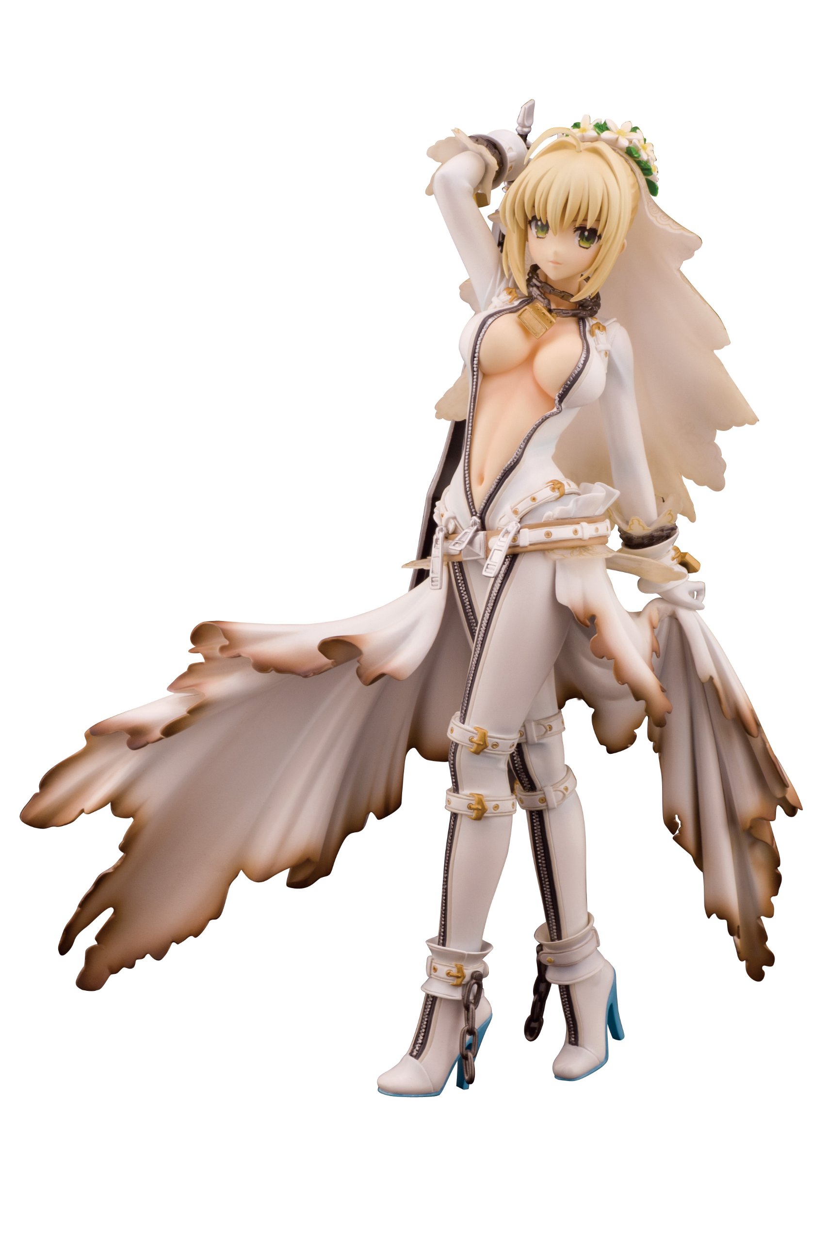 Fate/Extra CCC Saber 1/8 Scale PVC Figure - Anime Collectible for Display & Gaming Room Decor