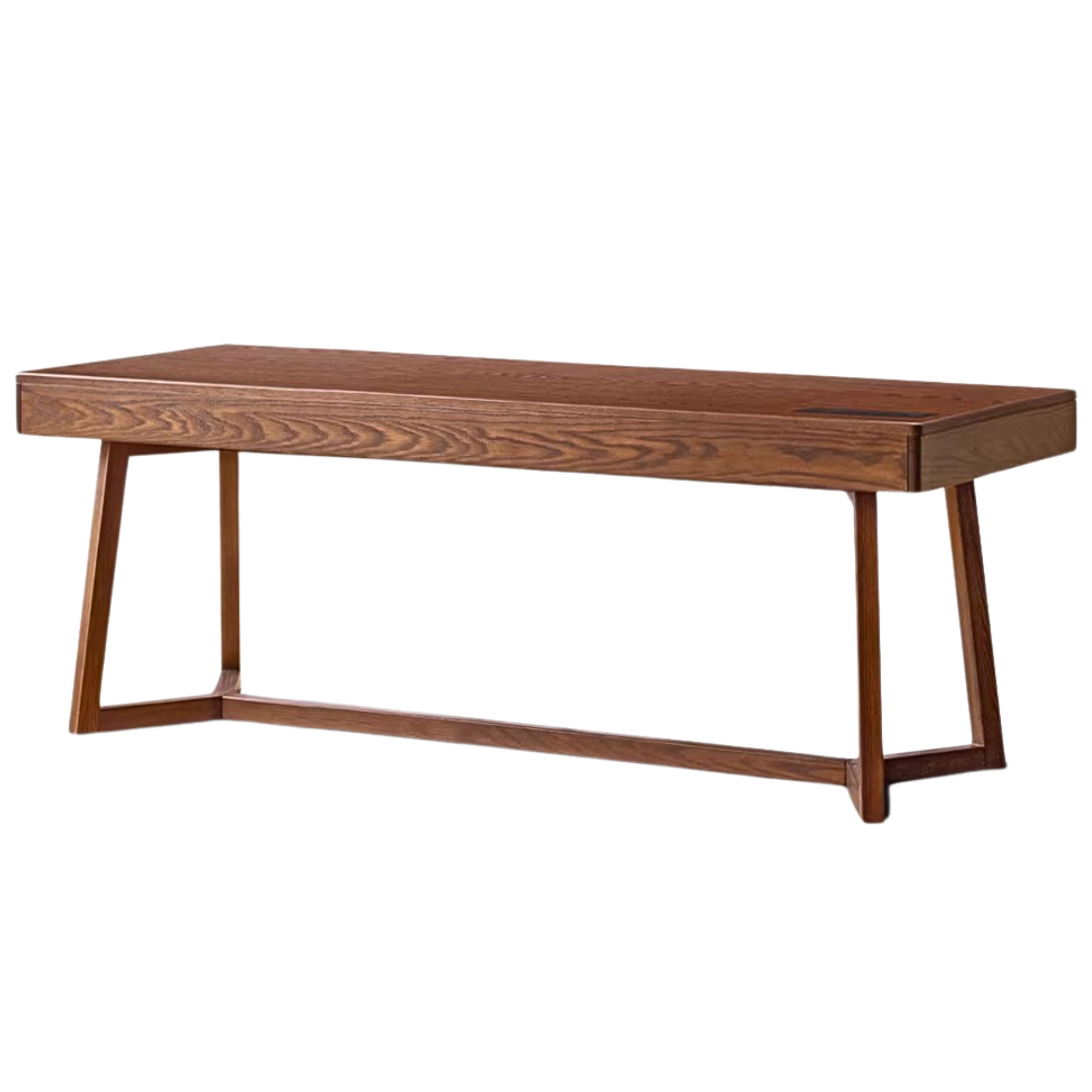 86.69x29.5x29.5nch / 220x75x74.8сm / walnut color /Oak four drawer desk