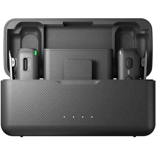 DJI Mic 2-Person Wireless Lavalier Microphone System - 2.4GHz Digital Wireless Mic with Built-in Recorder for DSLR Camera, Smartphone, YouTube & Vlogging - Perfect for Interviews, Live Streaming & Content Creation