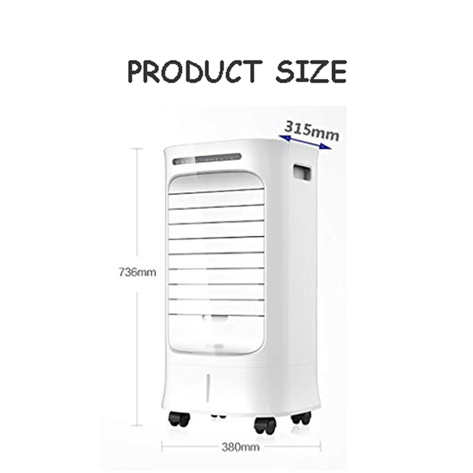 7L Portable Air Conditioner 13000BTU - Energy Efficient Cooling with LED Touch Control & Remote - 3 Fan Speeds & 1-15H Timer - Perfect for Bedrooms, Offices, and Small Spaces
