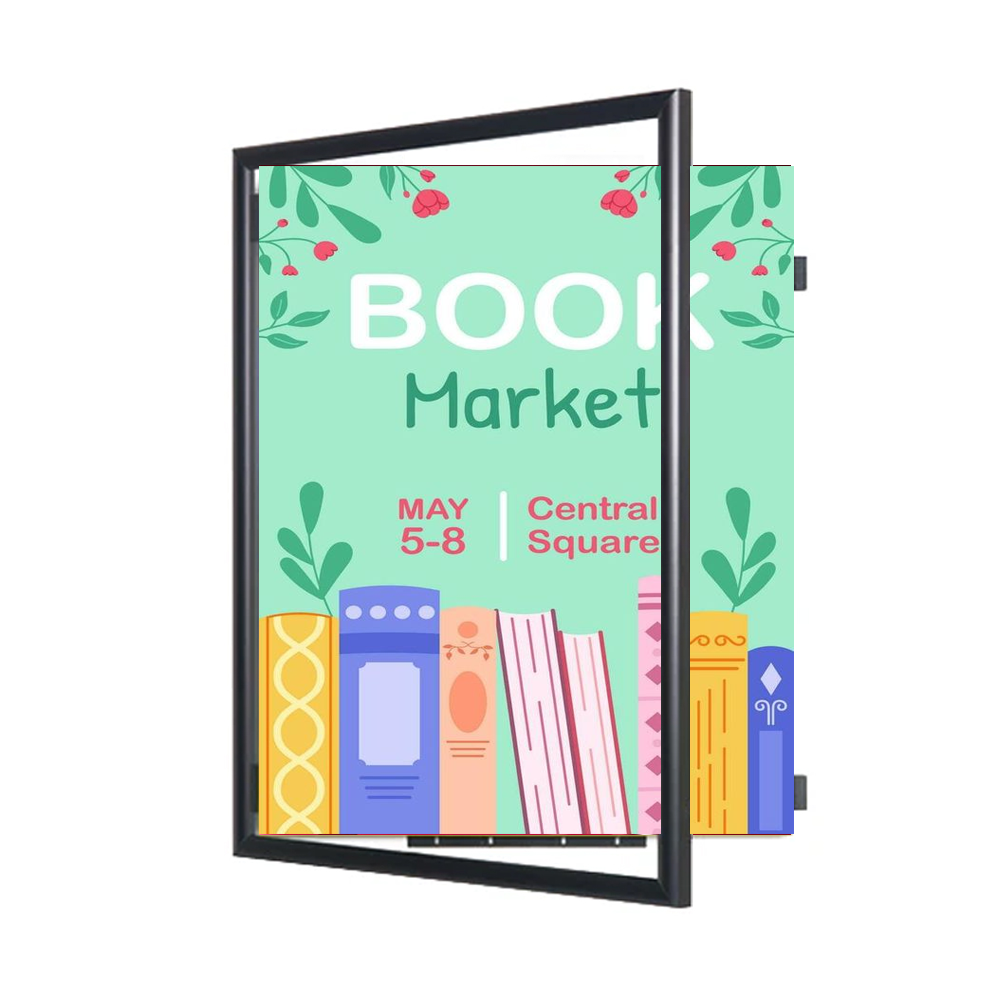 36x36 Poster Frame - SwingFrame Wide Face Display for Art, Photos & Posters - Perfect for Home, Office & Gallery Decor