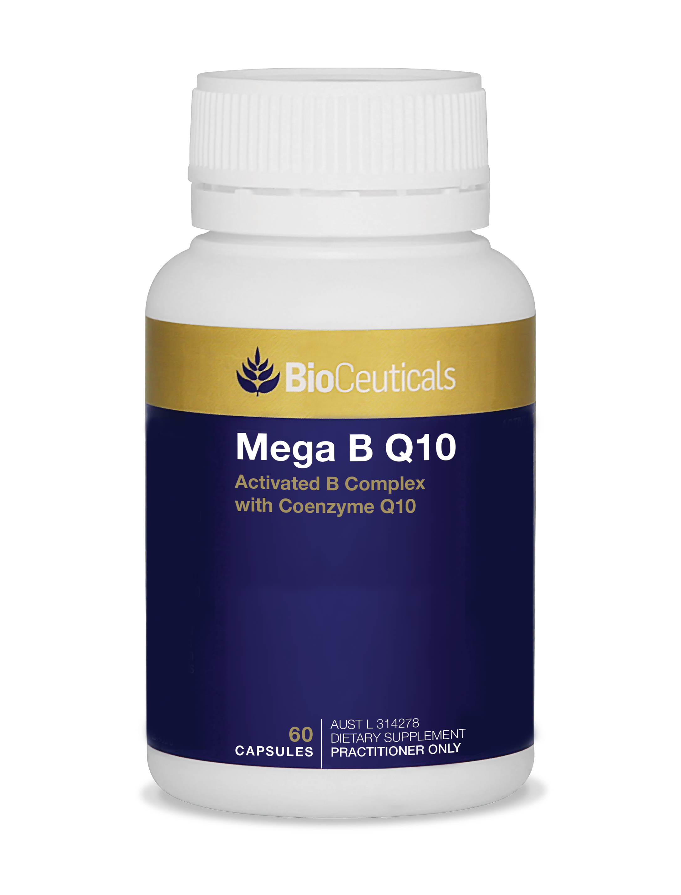 BioCeuticals Mega B Q10 Supplement - High Potency CoQ10 & B Vitamins for Heart Health, Energy Support & Antioxidant Protection - Perfect for Active Lifestyles & Cardiovascular Wellness