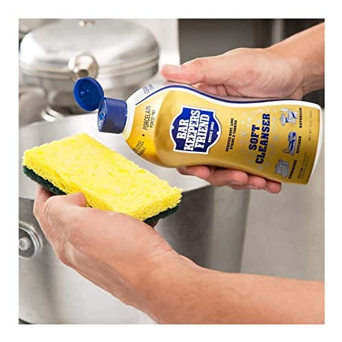 Bar Keepers Friend Soft Cleaner Premixed Formula - 13 oz (1 Pack) | Stain Remover & Cookware Cleaner | Perfect for Kitchen, Stainless Steel, Sinks & Cooktops