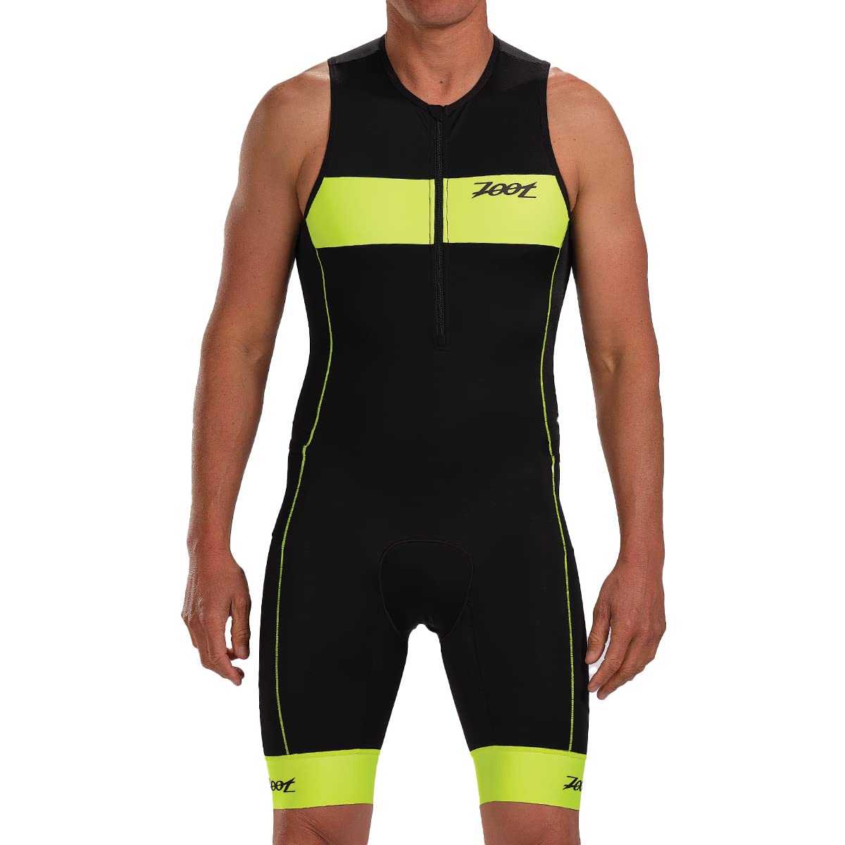Zoot Men's Core Tri Tank Racesuit - Sleeveless Triathlon Suit with Chamois Pad for Swim Bike Run | UPF 50+ Quick Dry Fabric & Pockets | Perfect for Ironman Training & Triathlon Competitions
