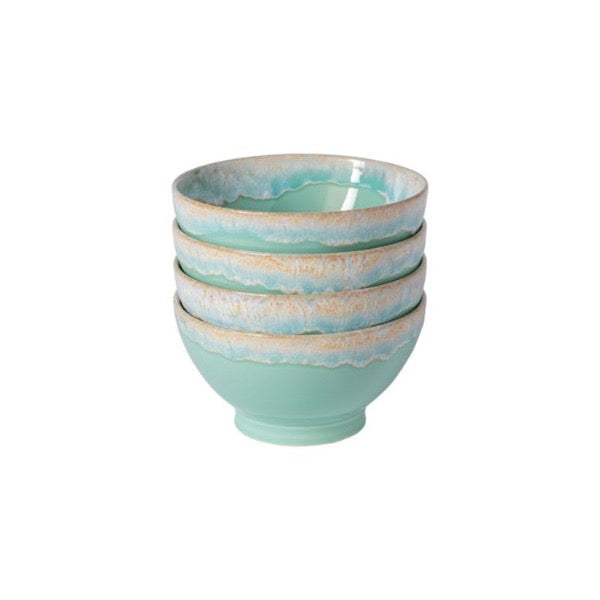 Premium Ceramic Latte Bowls Set of 4 - 12oz Coffee & Tea Cups for Cappuccino, Matcha, Soup - Microwave & Dishwasher Safe - Elegant Breakfast, Cafe Style, Home & Office Use