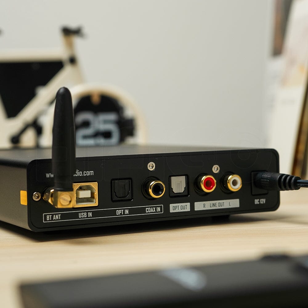 FX AUDIO DR07 Dual AK4493 DAC Hi-Fi Headphone Amplifier with USB/Coaxial/Optical Inputs - Perfect for Audiophiles, Studio Monitoring & Home Audio Systems