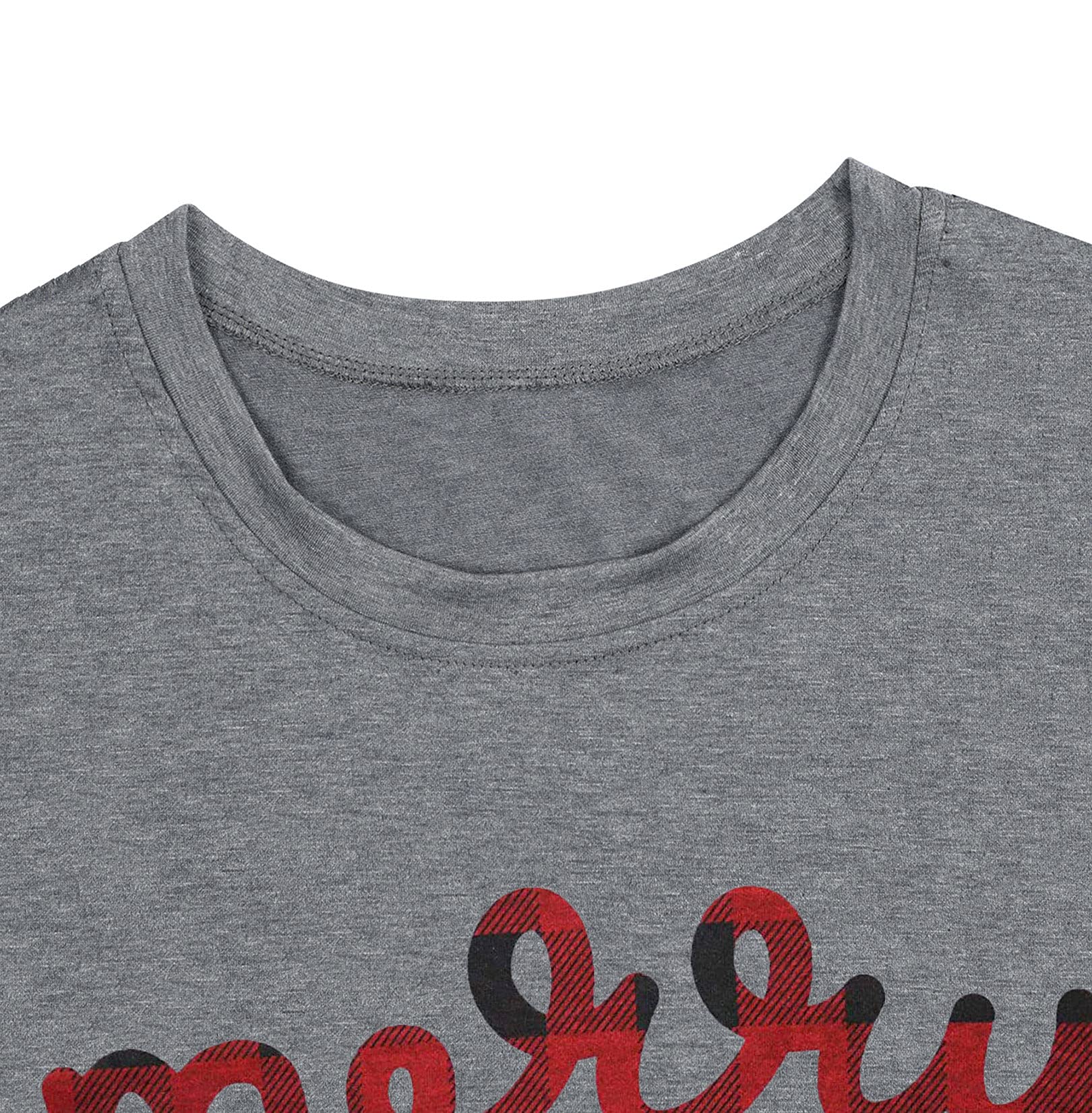 Merry and Bright Christmas Plus Size Shirt for Women - Oversized Holiday Tee with Festive Design | Perfect for Holiday Parties, Family Gatherings & Cozy Winter Outfits