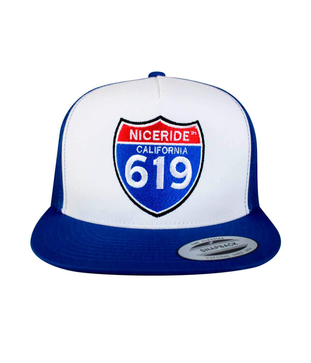 Interstate 619 Trucker Classic Snapback Baseball Cap for Men - Adjustable Mesh Back Hat for Driving, Outdoor Activities & Casual Wear