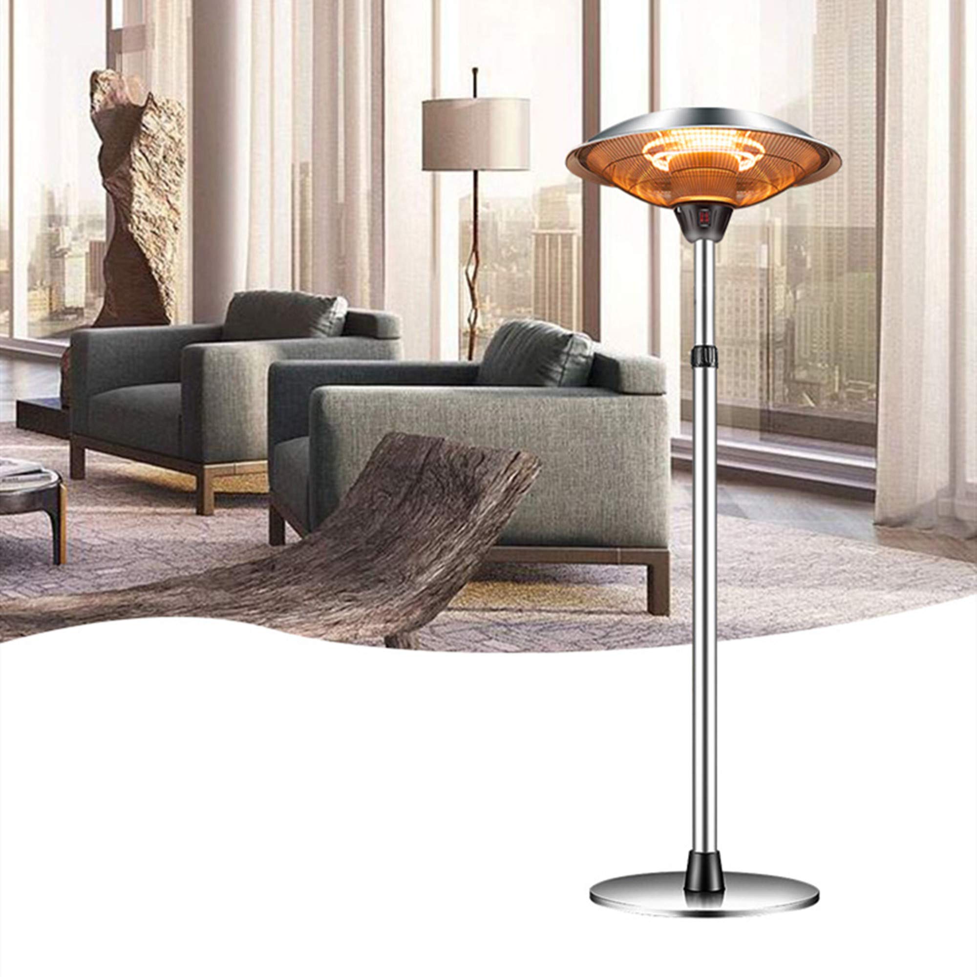 3000W Outdoor Patio Heater - Electric Infrared Heater for Garage, Garden & Commercial Use - Weatherproof 110V/220V Heating Solution for Backyard, Restaurant & Home Outdoor Spaces