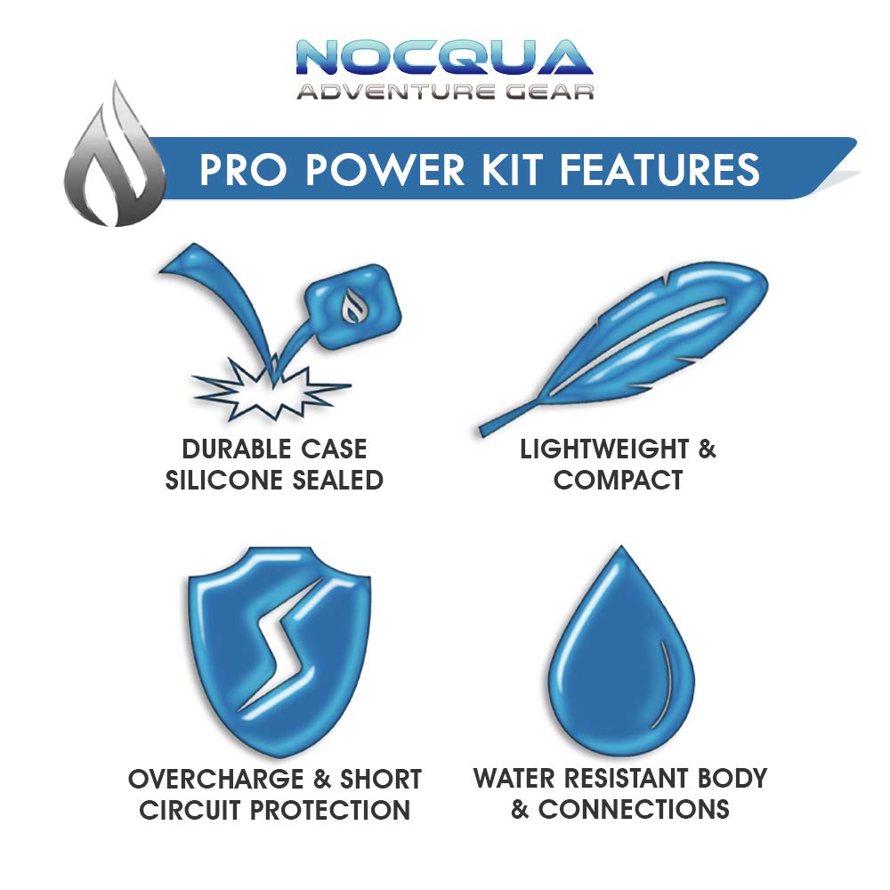 Waterproof 12V Rechargeable Battery & Charger Kit for GPS, Fish Finders, Depth Sounders - Power Your Marine Electronics On The Go - Perfect for Boating, Fishing & Outdoor Adventures