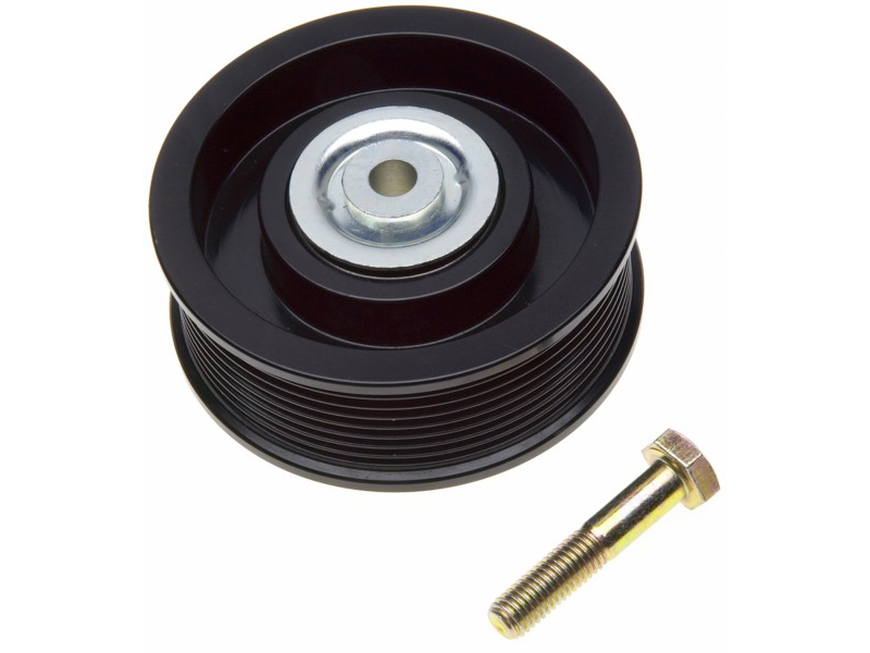 8 Rib Idler Pulley Replacement for T44E & 7.3L Ford Water Pump - Heavy Duty Engine Belt Tensioner for Ford Trucks, Vans (Works with Power Steering & Alternator Systems)