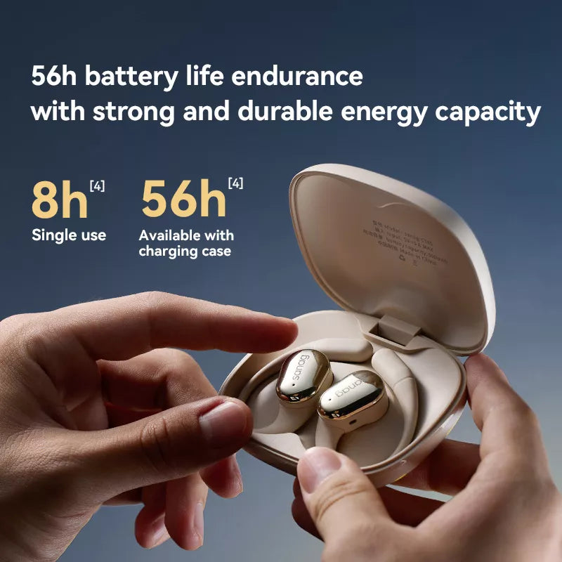 Sanag C16S Wireless Bluetooth Headphones with Ear Hook, Open-Ear Air Conduction - Perfect for Running, Cycling, Gym & Outdoor Sports