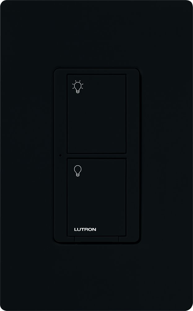 Lutron PD-5WS-DV-BL 5A RF Switch Dual Voltage Black - Smart Home Lighting Control for Dimmers & Ceiling Fans